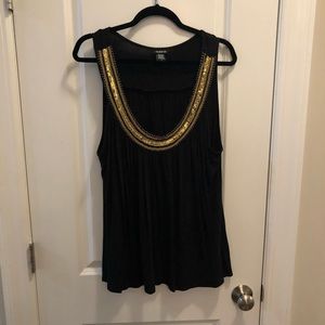 Torrid Gold Beaded Tank Top